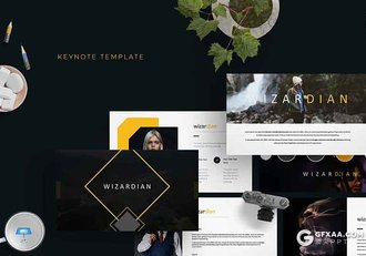 30页5种配色国外商务风格企业公司介绍keynote模板 - 顶尖PPT