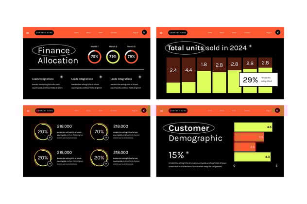 数据可视化分析展示PPT模板 - 顶尖PPT