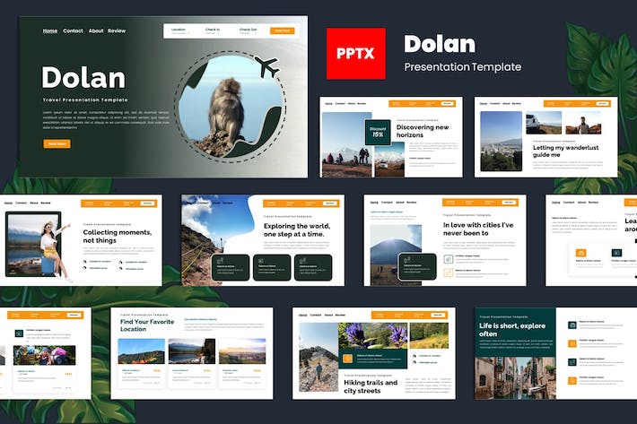 绿色生态旅游项目介绍PPT模板 - 顶尖PPT