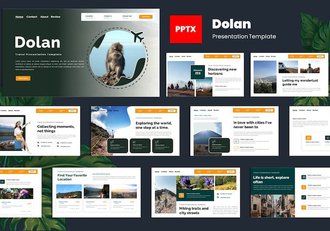 绿色生态旅游项目介绍PPT模板 - 顶尖PPT