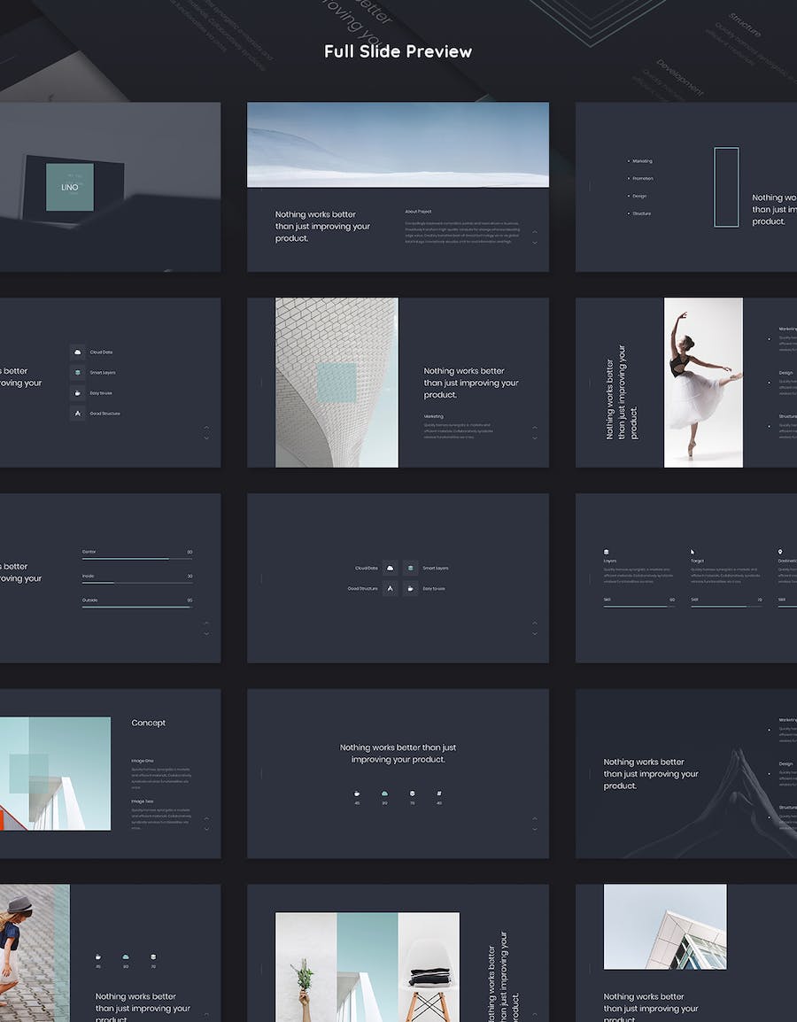 极简品牌展示营销策划keynote模板 - 顶尖PPT