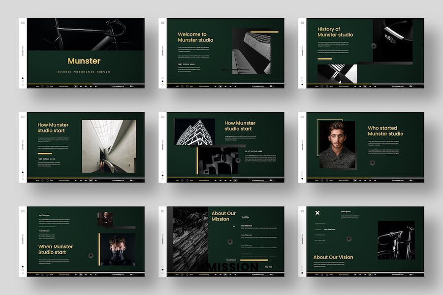 黑色商务风格Keynote模板 - 顶尖PPT