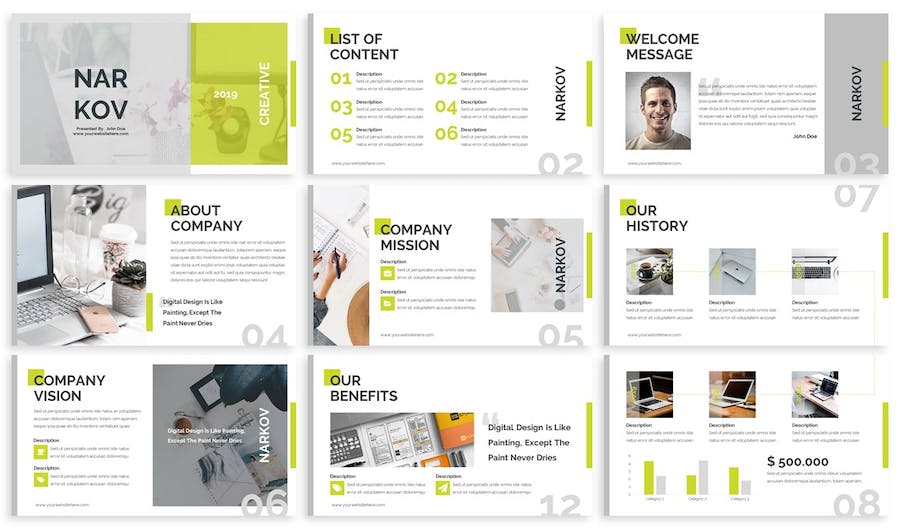 极简主义风格商务展示Keynote模板 - 顶尖PPT