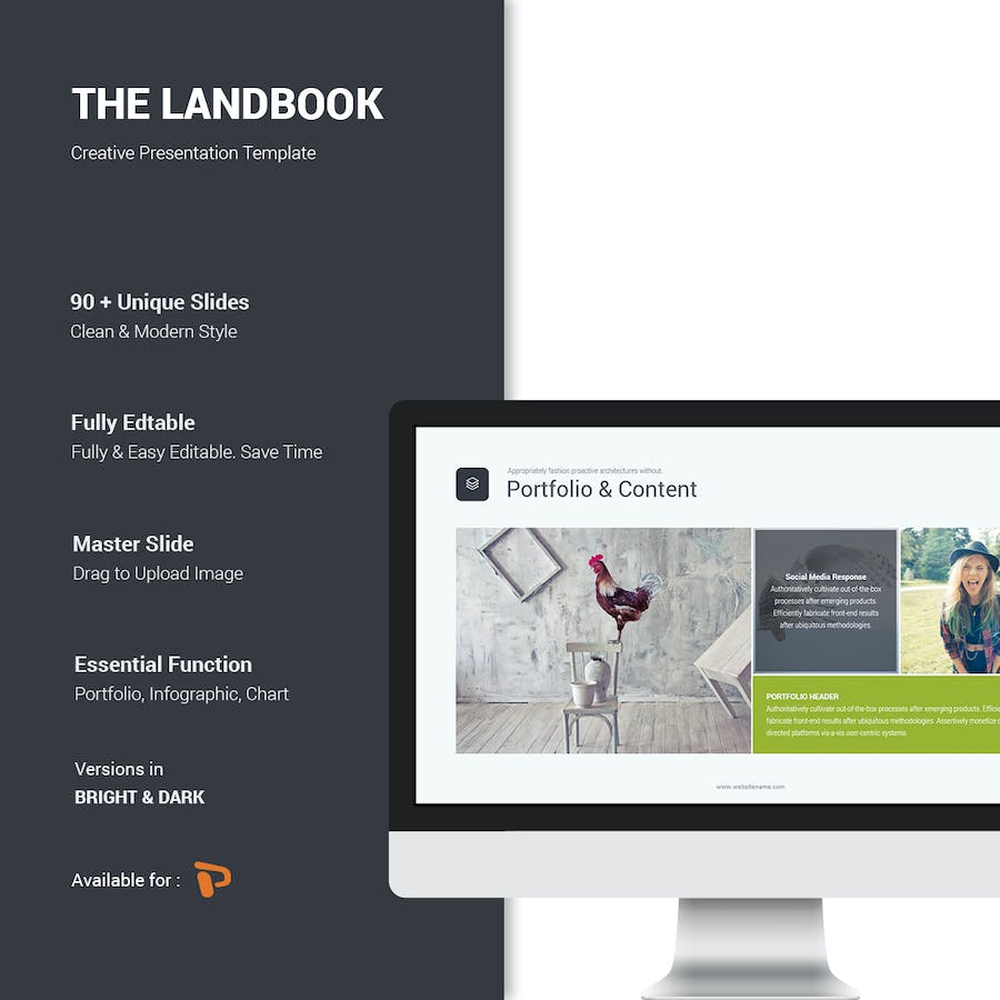 迷你简约风格商务汇报数据信息图形PPT模板 - 顶尖PPT