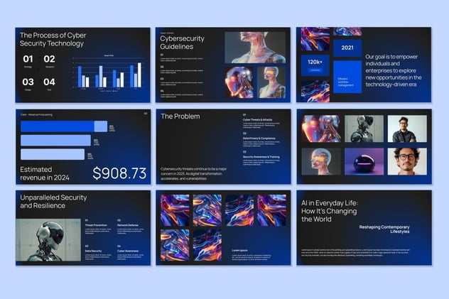 人工智能网络防护keynote模板 - 顶尖PPT