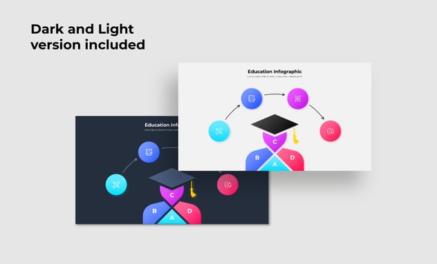 彩色教育主题信息图形keynote模板 - 顶尖PPT