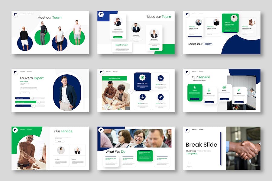 欧美商务企业介绍工作计划总结keynote模板 - 顶尖PPT