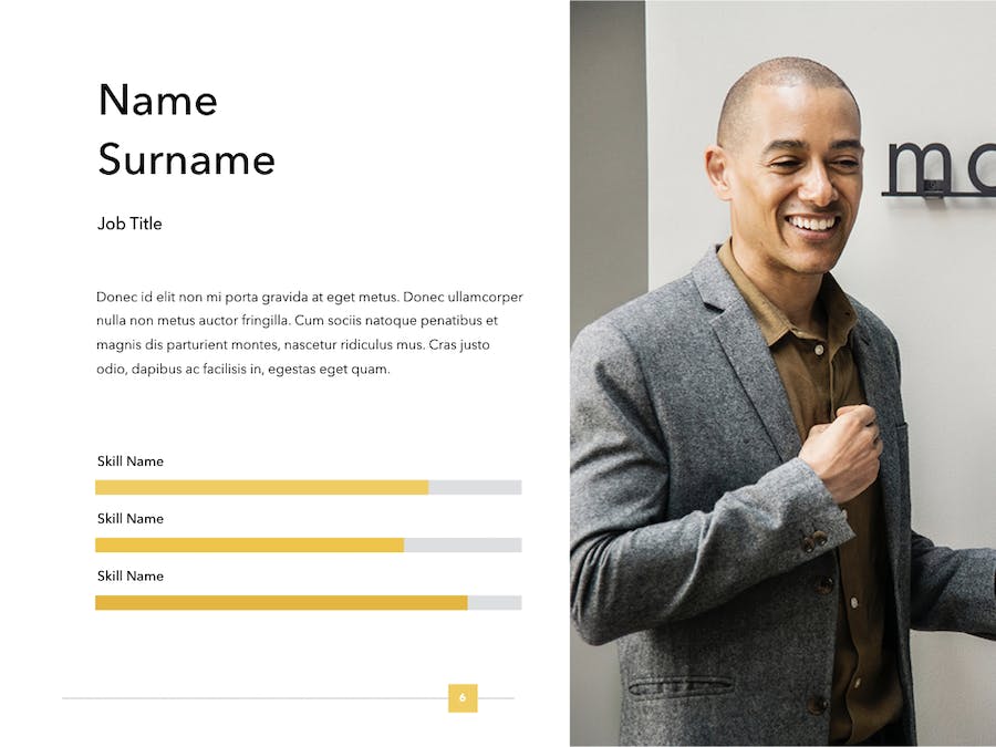 4:3尺寸国外公司人员介绍keynote模板 - 顶尖PPT