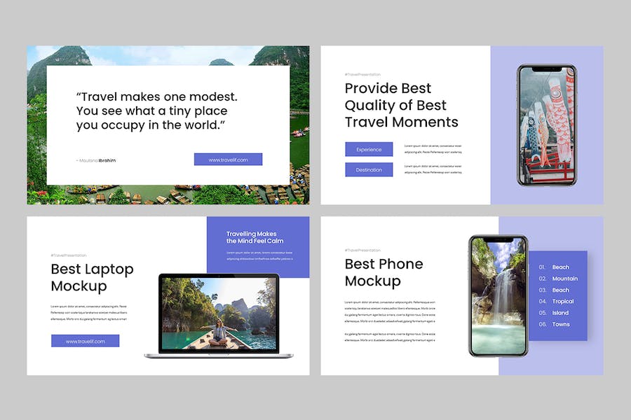 旅游行业景点推广Keynote演示模板 - 顶尖PPT