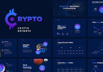 网络科技数字加密技术行业keynote模板 - 顶尖PPT