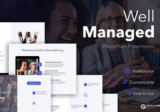 20页4:3尺寸企业公司团队介绍商务通用ppt模板 - 顶尖PPT