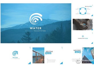 50页欧美扁平化简约商务风格keynote模板 5种主题配色 - 顶尖PPT