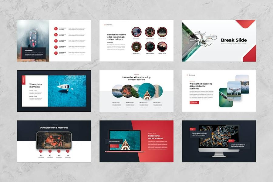 大疆无人机介绍展示keynote模板 - 顶尖PPT