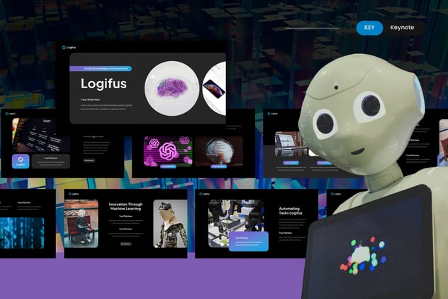 人工智能机器人研发keynote模板 - 顶尖PPT