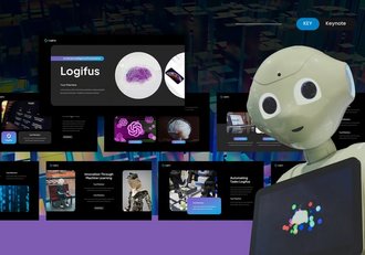 人工智能机器人研发keynote模板 - 顶尖PPT