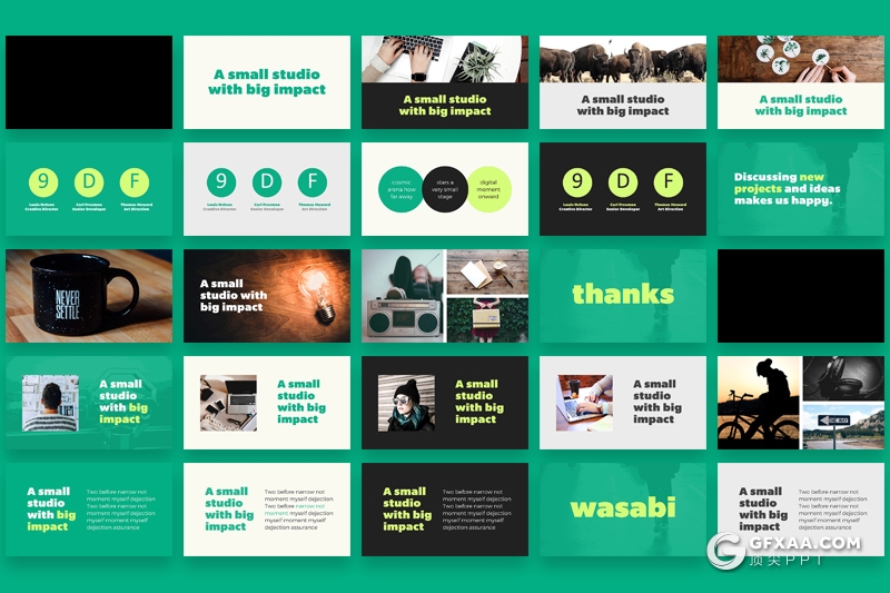 111页大标题图片排版商务多用途PPT模板 - 顶尖PPT