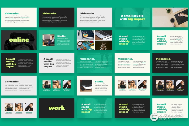 111页大标题图片排版商务多用途PPT模板 - 顶尖PPT