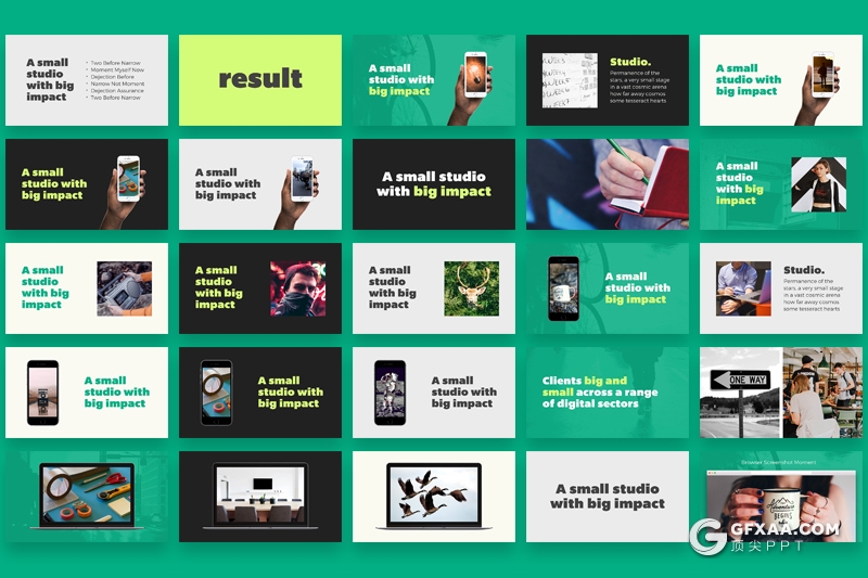 111页大标题图片排版商务多用途PPT模板 - 顶尖PPT