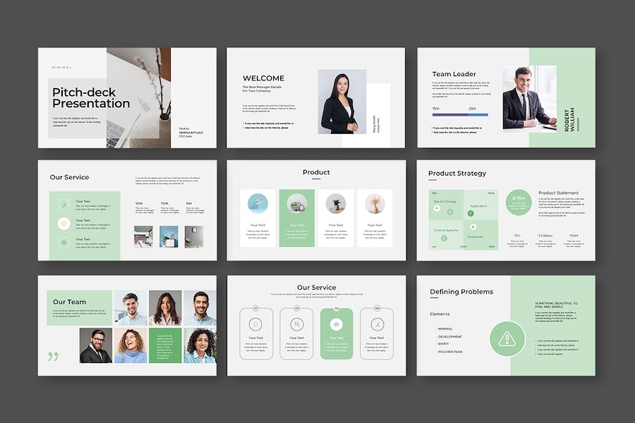 融资路演商业计划书PPT模板 - 顶尖PPT