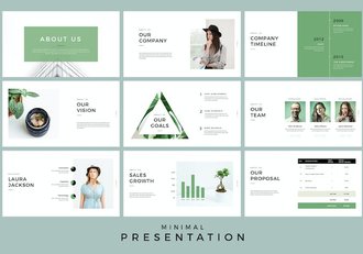 极简商务设计演讲PPT模板 - 顶尖PPT