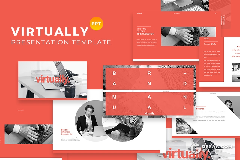 50页红色项目方案提报介绍展示PPT模板 - 顶尖PPT