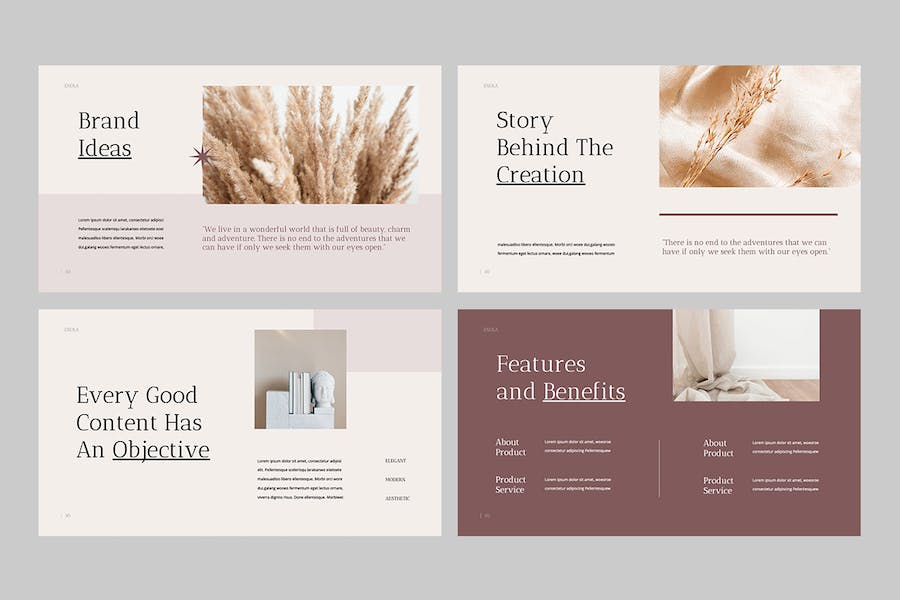 创意时尚复古美学keynote模板 - 顶尖PPT