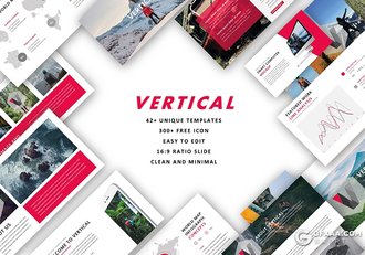 50页国外商务通用ppt模板创意商务逻辑图形PPT模板 - 顶尖PPT