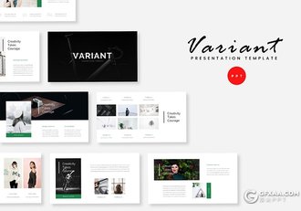 61页国外极简文艺风格PPT模板 - 顶尖PPT