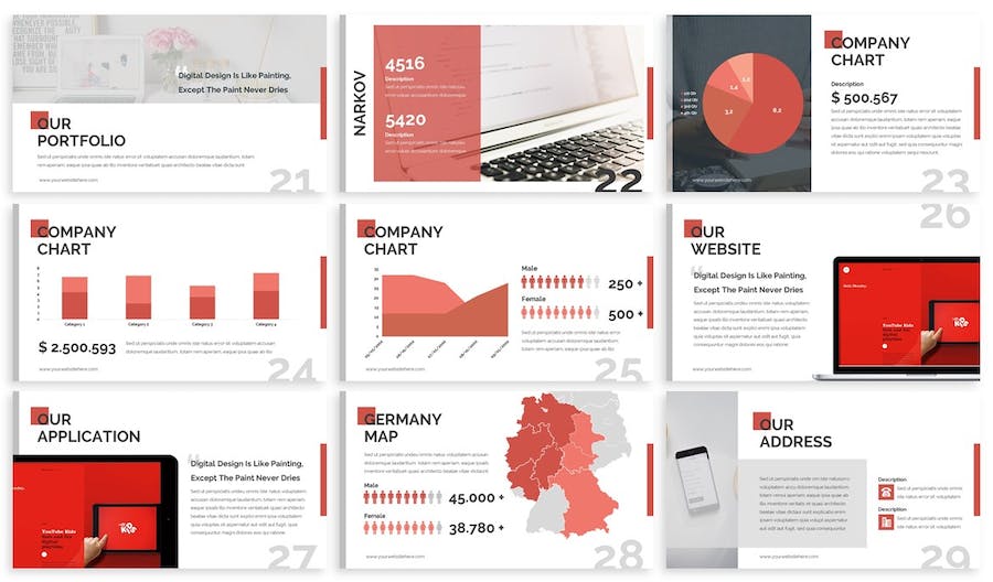 极简主义风格商务展示Keynote模板 - 顶尖PPT