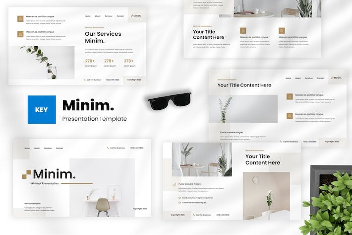 极简设计风格应用创新展示Keynote模板 - 顶尖PPT