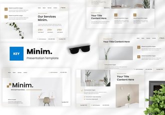 极简设计风格应用创新展示Keynote模板 - 顶尖PPT