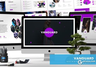 30页欧美风格项目介绍展示工作计划总结keynote模板 5种主题配色 - 顶尖PPT