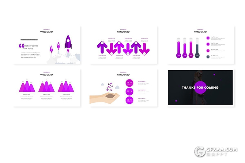 30页欧美风格项目介绍展示工作计划总结PPT模板 5种主题配色 - 顶尖PPT