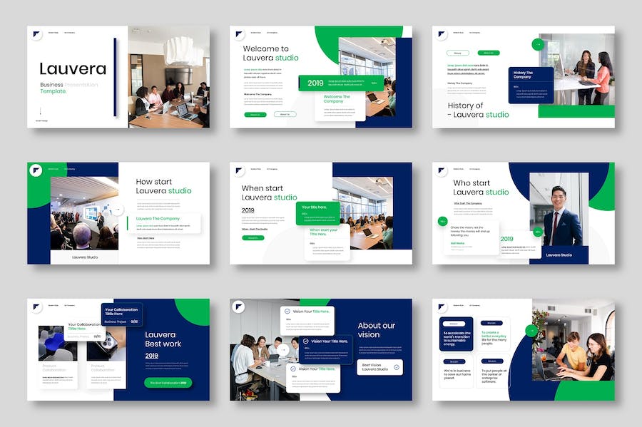 欧美商务企业介绍工作计划总结keynote模板 - 顶尖PPT