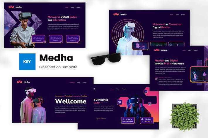 元宇宙技术应用方案Keynote模板 - 顶尖PPT