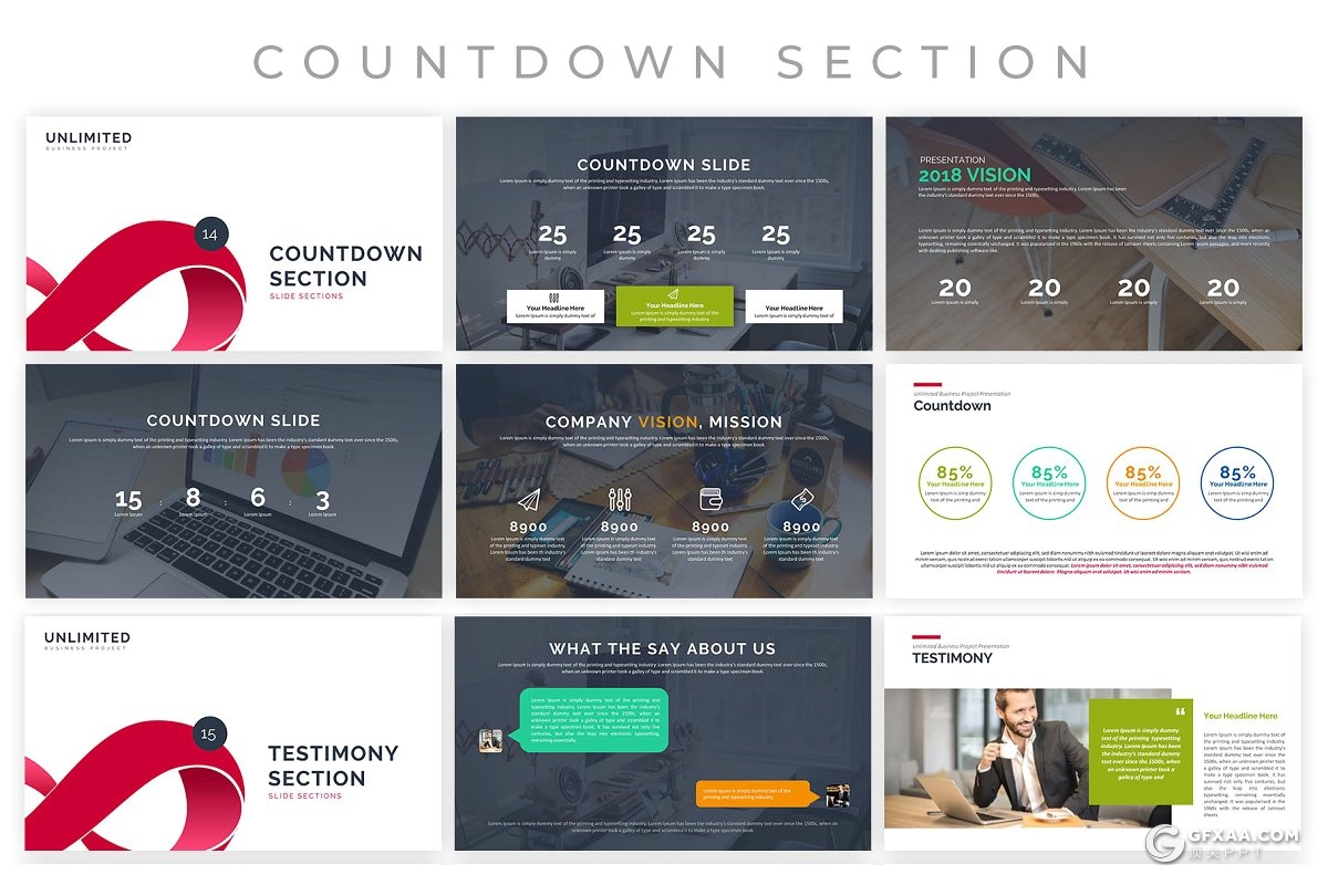 280页国外高端商务企业公司介绍商业项目展示欧美多用途PPT模板 - 顶尖PPT