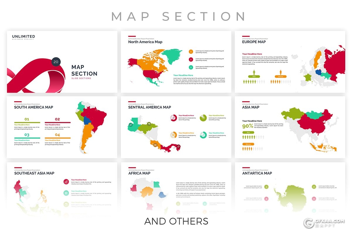 280页国外高端商务企业公司介绍商业项目展示欧美多用途PPT模板 - 顶尖PPT