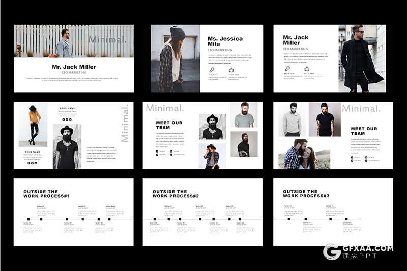 82页极致简约欧美文艺风格PPT模板国外商务多用途PPT模板 - 顶尖PPT