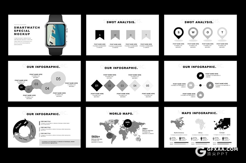 82页极致简约欧美文艺风格PPT模板国外商务多用途PPT模板 - 顶尖PPT