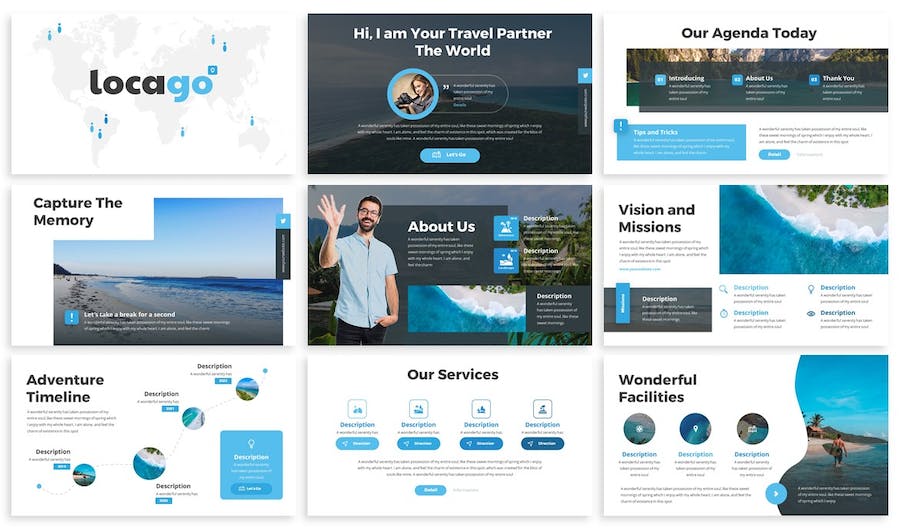 旅游景点品牌推广宣传Keynote模板 - 顶尖PPT