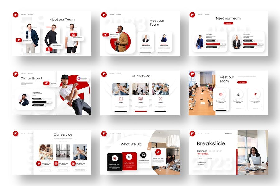 企业会议商务PowerPoint模板 - 顶尖PPT