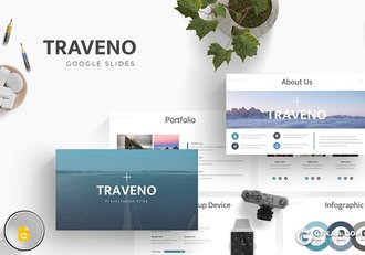 30页5种主题配色国外商务工作汇报计划Google slides模板 - 顶尖PPT