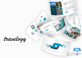 30页旅游度假行业数据分析调研旅游公司工作汇报keynote模板 5种主题配色 - 顶尖PPT