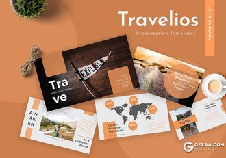 50页旅游社旅游公司业务展示工作汇报商务PPT模板 - 顶尖PPT