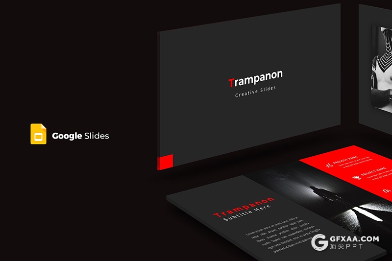 30页扁平化商务工作汇报工作分析Google slides模板 5种主题配色 - 顶尖PPT