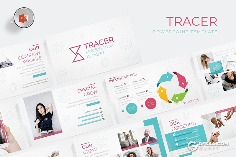 30页5种配色多色搭配企业团队介绍工作汇报PPT模板 - 顶尖PPT