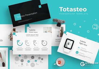 30页5种配色扁平化简约时尚风格欧美商务PPT模板 - 顶尖PPT