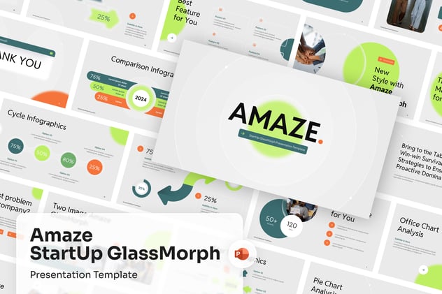 玻璃形态商业计划产品介绍融资路演PPT模板 - 顶尖PPT