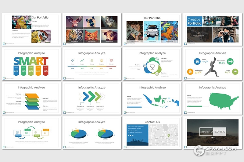 30页公司内部架构人员介绍公司案例展示通用keynote模板 5种主题配色 - 顶尖PPT