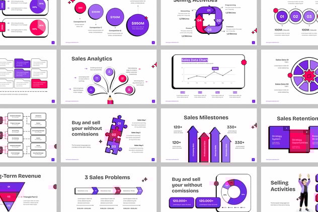 现代销售业绩统计PPT模板 - 顶尖PPT